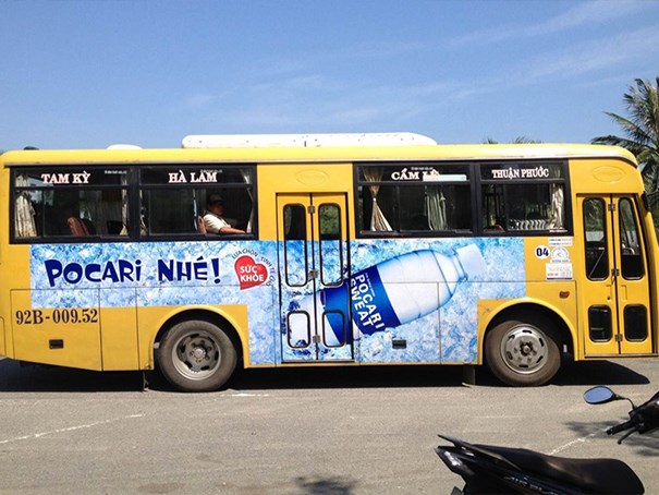 Dán decal cho xe bus Hà Nội